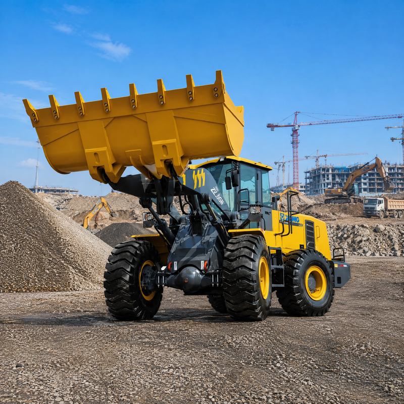 XCMG ZL50GN 5 Ton Wiellader 3.2m³ Bak Bouw Zware Wiellader