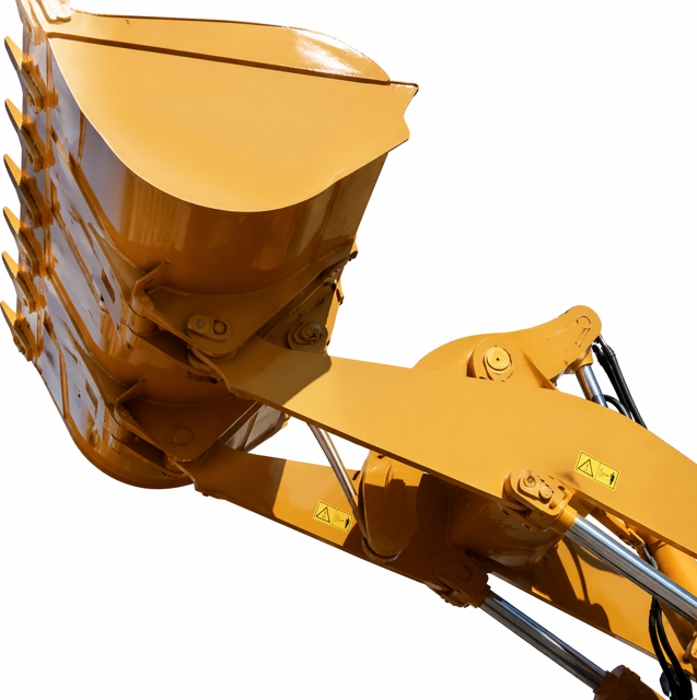 Heavy Duty Construction Wheel Loader, veilig ontwerp, eenvoudig onderhoud Front End Loader voor het bouwen van mijnbouwwerken