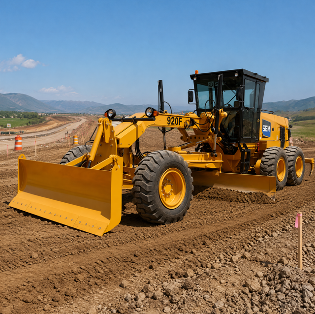 SEM920F F-Serie Tier 2 Motorgrader, SDEC Motor PPPC Load-sensing Hydraulische Weggrader